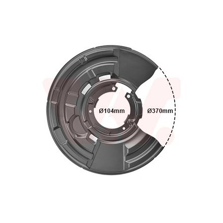 Protection disque frein arrière droit