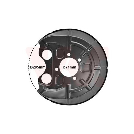 Protection disque frein arrière droit
