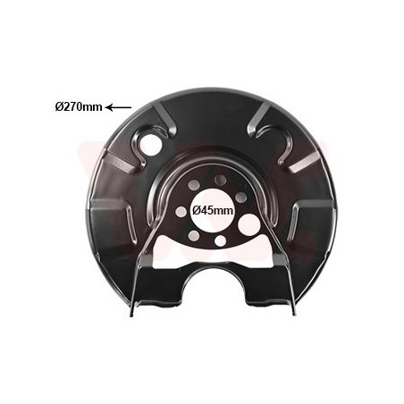 Protection disque frein arrière droit