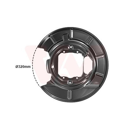 Protection disque frein arrière droit
