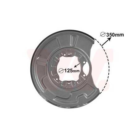 Protection disque frein arrière droit