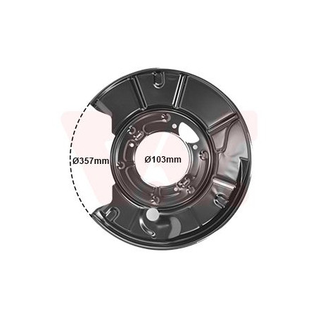 Protection disque frein arrière droit