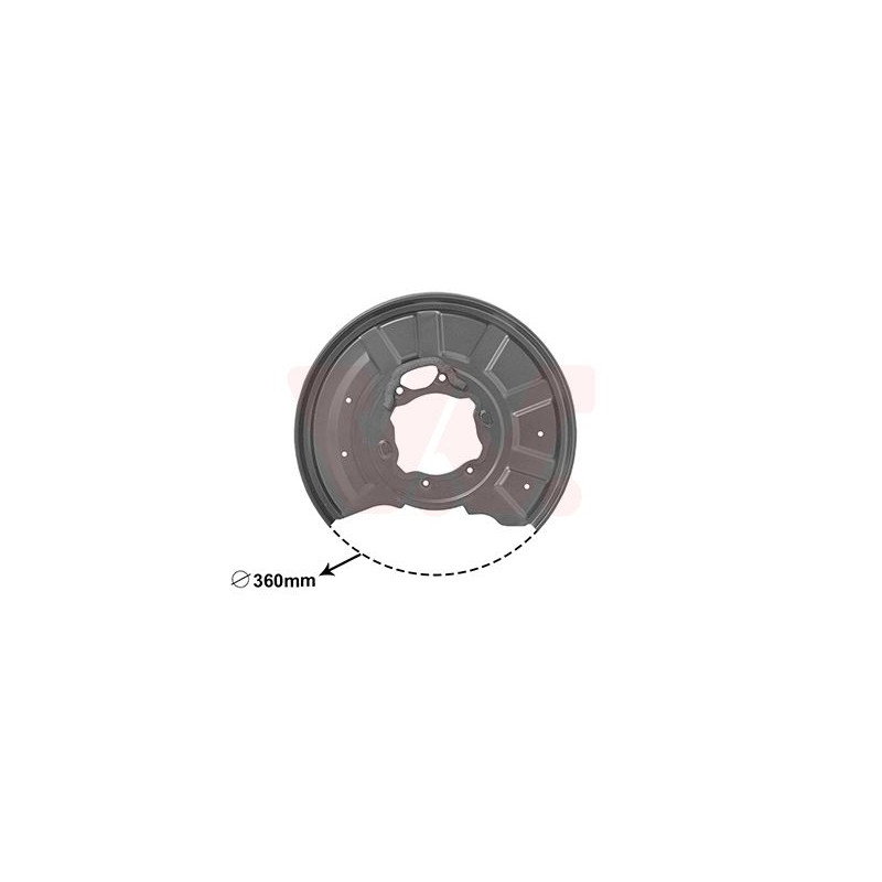 Protection disque frein arrière droit