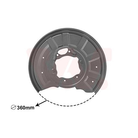 Protection disque frein arrière droit