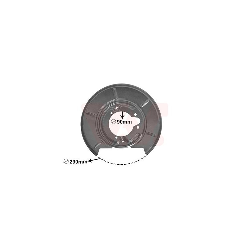 Protection disque frein arrière droit