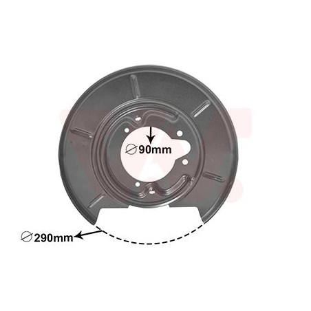 Protection disque frein arrière droit
