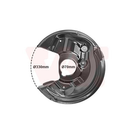 Protection disque frein arrière droit