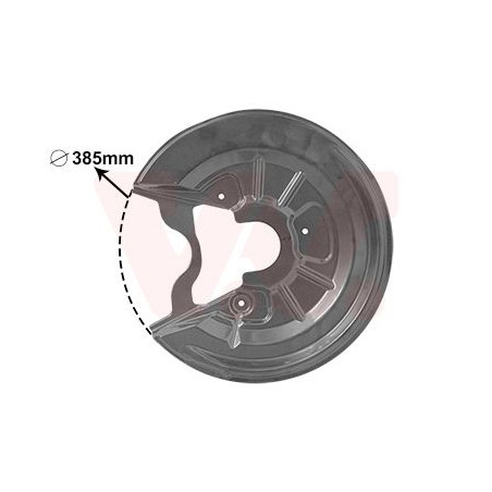 Protection disque frein arrière droit