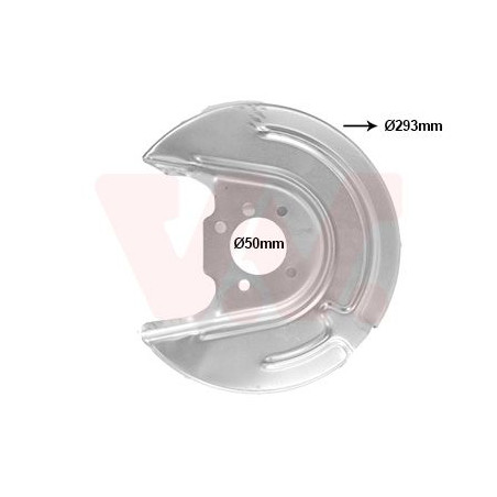 Protection disque frein arrière droit