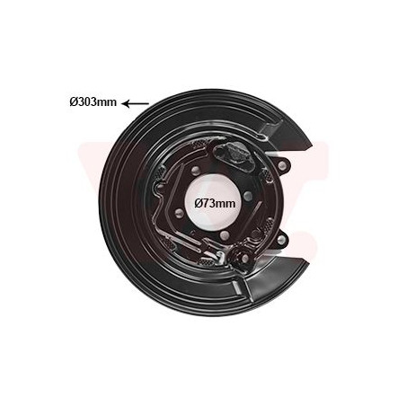 Protection disque frein arrière droit
