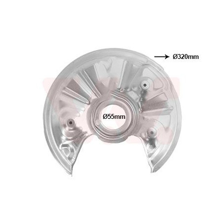 Protection disque frein arrière droit pour diamètre du disque de frein [mm]  300-310 pas 4x4