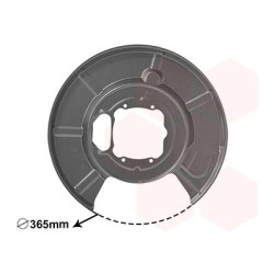 Protection disque frein arrière droit
