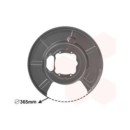 Protection disque frein arrière droit
