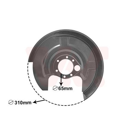 Protection disque frein arrière droit