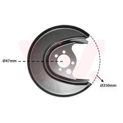 PROTECTION DISQUE FREIN ARRIERE DROIT 
