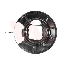 Protection disque frein arrière droit