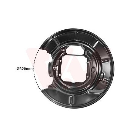 Protection disque frein arrière droit