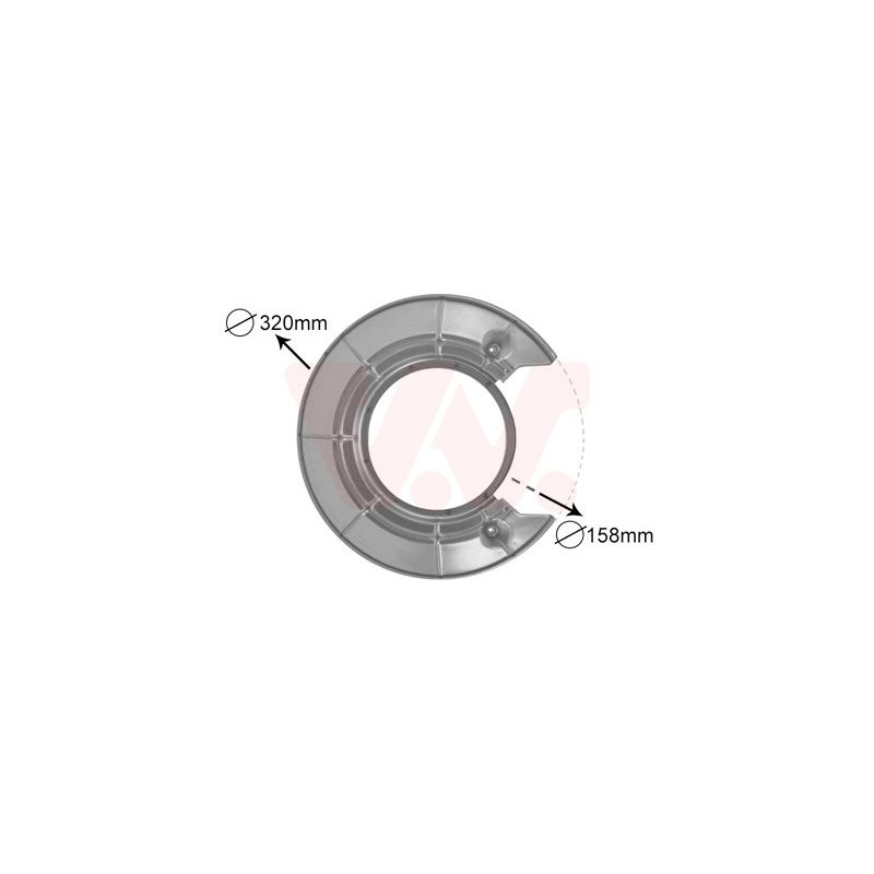 Protection disque frein arrière droit