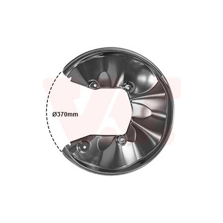 Protection disque frein arrière gauche