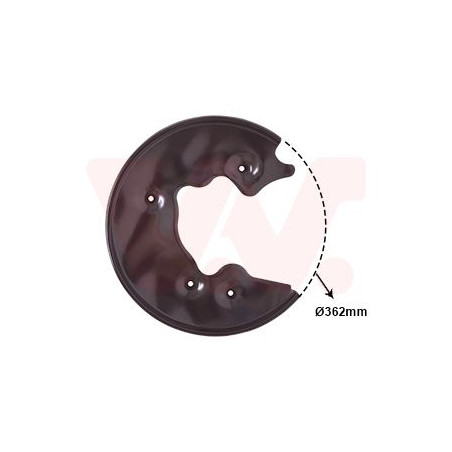 Protection disque frein arrière gauche