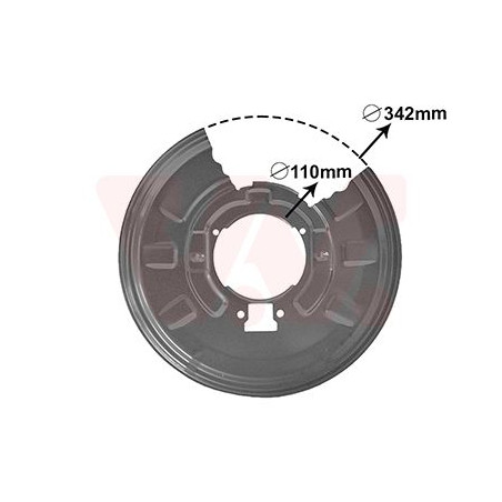 Protection disque frein arrière gauche