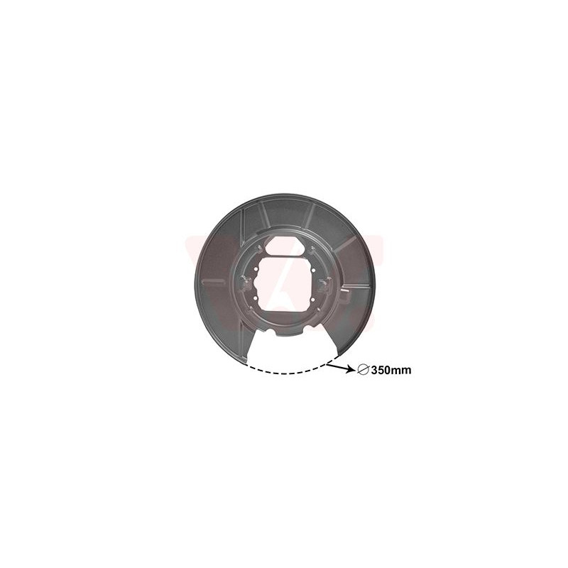 Protection disque frein arrière gauche