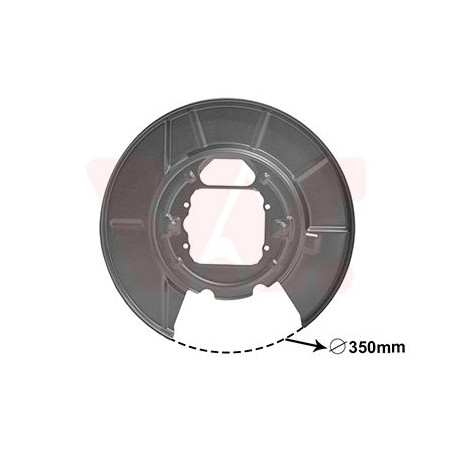 Protection disque frein arrière gauche