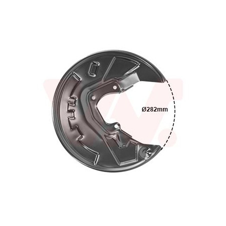 Protection disque frein arrière gauche