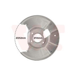 Protection disque frein arrière gauche