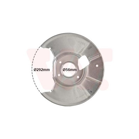 Protection disque frein arrière gauche