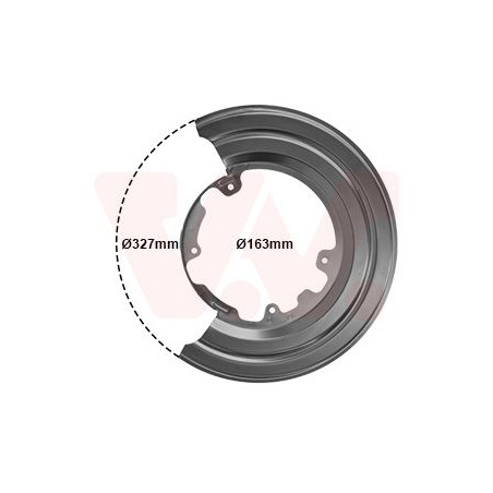 Protection disque frein arrière gauche