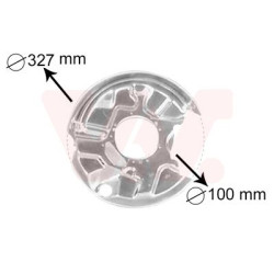 Protection disque frein arrière gauche