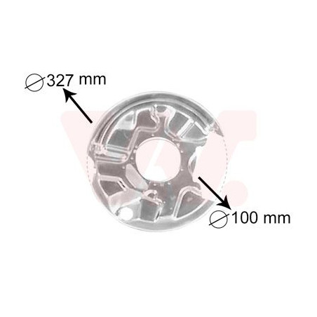 Protection disque frein arrière gauche