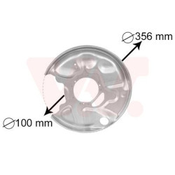 Protection disque frein arrière gauche
