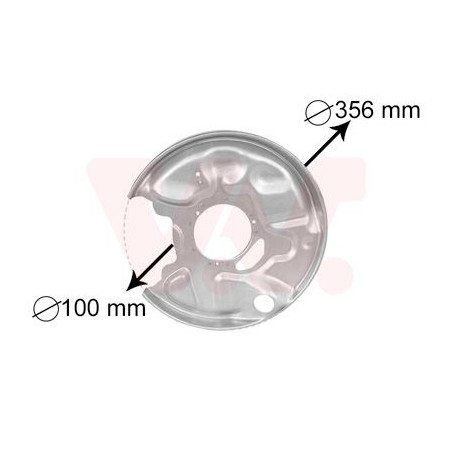 Protection disque frein arrière gauche