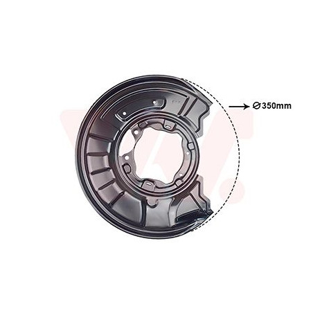 Protection disque frein arrière gauche