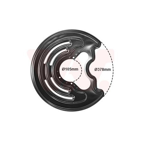 Protection disque frein arrière gauche