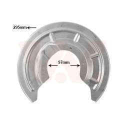 Protection disque frein arrière gauche