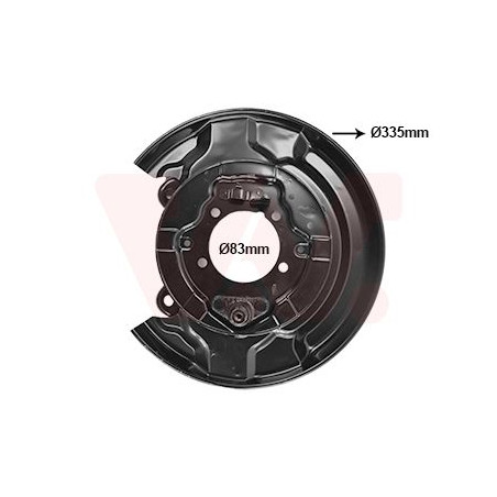 Protection disque frein arrière gauche