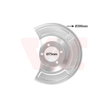 Protection disque frein arrière gauche