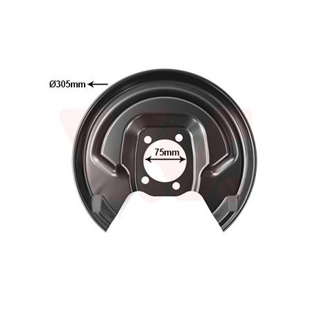 Protection disque frein arrière gauche