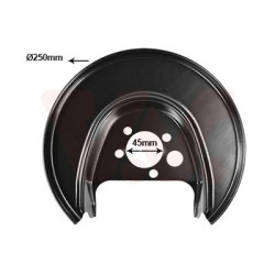 Protection disque frein arrière gauche