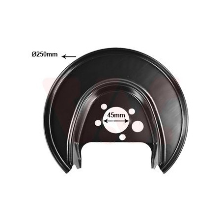 Protection disque frein arrière gauche