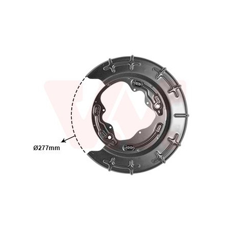 Protection disque frein arrière gauche
