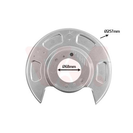 Protection disque frein arrière gauche