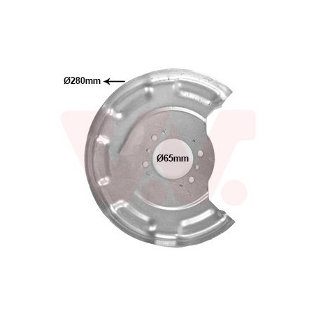 Protection disque frein arrière gauche