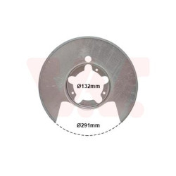 Protection disque frein arrière gauche