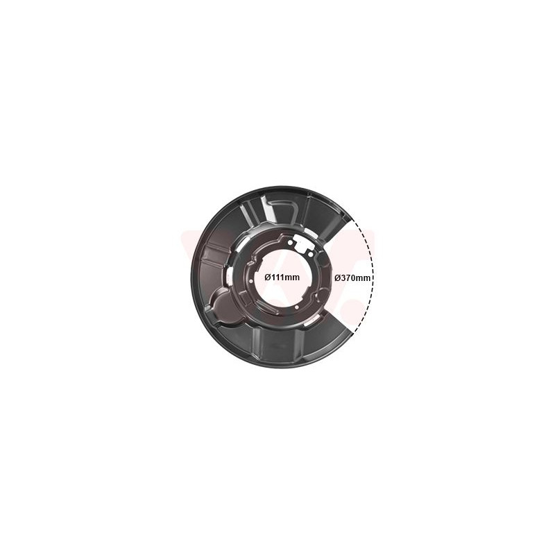 Protection disque frein arrière gauche