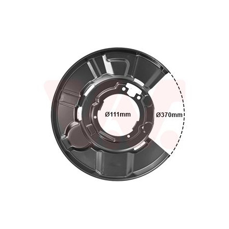 Protection disque frein arrière gauche