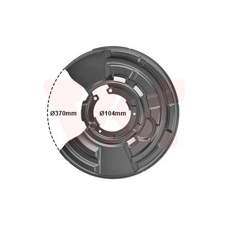 Protection disque frein arrière gauche